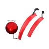 ZHUAYSEJXA Telescopic Folding Bicycle Fenders Set with Taillight MTB Mudguard Bicycle Front Rear Mudguard for Road Bike (Color : Blue) view 2