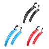ZHUAYSEJXA Telescopic Folding Bicycle Fenders Set with Taillight MTB Mudguard Bicycle Front Rear Mudguard for Road Bike (Color : Blue) view 4