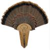 Carved Turkey Tail Mounting Kit w/ Beard and Spur Display Options - Customizeable for All Species! (Oak) view 1
