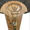Carved Turkey Tail Mounting Kit w/ Beard and Spur Display Options - Customizeable for All Species! (Oak) view 2