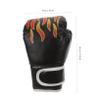 BESPORTBLE Pu Boxing Gloves for Boys and Girls Flame Pattern Training Gloves Optimal Absorbency Protective Punch Mitts for Kickboxing Random Color view 3