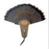 Carved Turkey Tail Mounting Kit w/ Beard and Spur Display Options - Customizeable for All Species! (Barnwood)