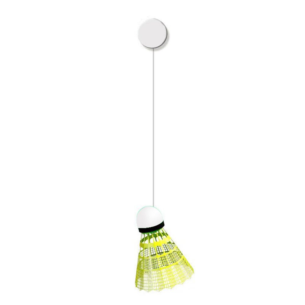 Jesscasday Glowing Badminton Trainer Self Study Practice Stretch Badminton Rebounds Training Single Accompanying Exercise Tools Self Study Shuttlecock Rebounds