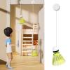 Jesscasday Glowing Badminton Trainer Self Study Practice Stretch Badminton Rebounds Training Single Accompanying Exercise Tools Self Study Shuttlecock Rebounds view 3