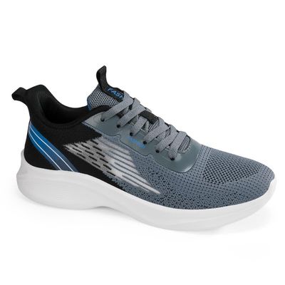 Gosetony Men's Sneakers Running Shoes Track Trail-Running Shoes Athletic Low-top Lace Up for Male Sport Light-Weight Summer Spring Air Hole Breathable Fashion Fabric Air Mesh Grey