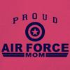 Proud Air Force Mom Women's Long Sleeve T-Shirt US Military Vet Mother's Day Veteran Active Duty Mama Patriotic Red Friday Hot Pink 3X-Large view 3
