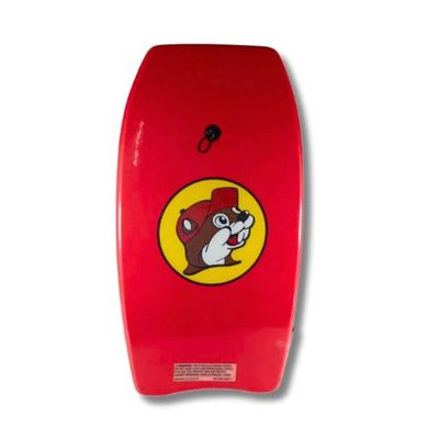 Buc-ee's Body Board, Body Board Lightweight with EPS Core, 33 inches (Red), Medium