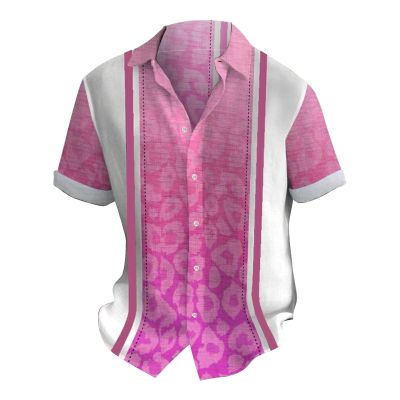 NineFit Basics Mens Shirts Graphic Loose Fit Heavyweight Short-SleevePocket T-Shirt Tropical Holiday Beach Shirts Rash Guard Fishing Running Quick Dry Lightweight Tops Pink, 3X-Large