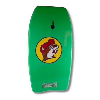 Buc-ee's Body Board, Body Board Lightweight with EPS Core, 33 inches (Green), Medium