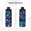 GaxfjRu purple and teal flower Sports Insulated Water Bottle - Premium 18 oz. Stainless Steel Hydration Bottle for Outdoor Enthusiasts view 3