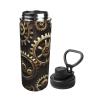 GaxfjRu Cool Steampunk Gears Sports Insulated Water Bottle - Premium 18 oz. Stainless Steel Hydration Bottle for Outdoor Enthusiasts view 2