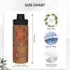 GaxfjRu Group of Moroccan Geometric Sports Insulated Water Bottle - Premium 18 oz. Stainless Steel Hydration Bottle for Outdoor Enthusiasts view 4