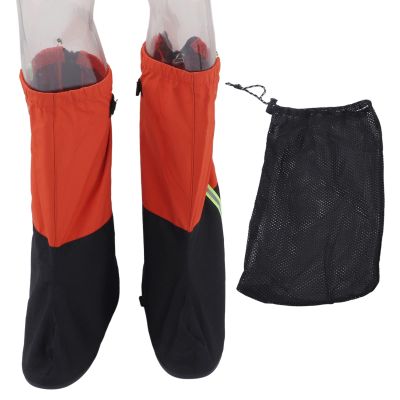 Kuuleyn Snow Shoes Covers,Rain Shoe Covers,Shoes Covers Waterproof Rain Snow Boots Covers Leg Gaiters for Outdoor Camping Fishing Cycling Riding(L)