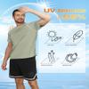 3rd hill Mens Swimming Shirts Short Sleeve UPF 50 Quick Dry Sun Protection Rash Guard Shirts for Fishing Running Neon Green L view 3