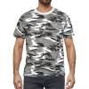 Gsywaipei Men Camouflage Short Sleeve Casual Summer Sports T-Shirt Loose Fit Round Neck Camo Shirts (Medium,Grey) view 1