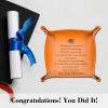 2026 Graduation Gifts for Him Her Gift for College Boys Girls Class of 2026 Gifts Bulk Graduation Gift for Men Son Best Stuff for High School Senior Night 2026 End of Year Christmas Leather Tray view 2