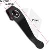 UPFIST 1PC Deep Carry Pocket Clip Fits for Spyderco Paramilitary 2 C81 C10, Premium CNC Titanium Back Clip with 3PCS Screws (Size : Gold) view 2