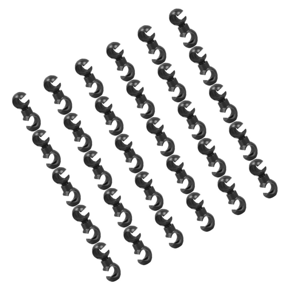 GANAZONO 30pcs Bicycle Cable Clips Multi-functional Brake Line Clips Durable S-hook Organizers for Neat Cable Management Bicycles and Electronics