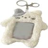 Labriciyon 1Pc White Cartoon Plush Photocard Holder with Keychain Pendant Kawaii Cat Cute Card Sleeve Student Card and ID Cases Medium Size, Lightweight and Portable Women's Card Cases view 1