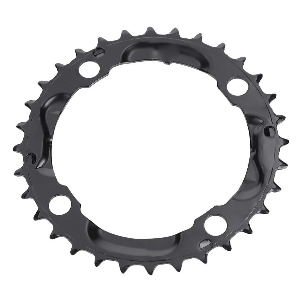 Kuuleyn Bike Chainring,BCD Round/Oval Speed Narrow Wide Tooth,Aluminum Super Lightweight 30T 32T 34T 36T 38T 40T 42T 104mm BCD High Strength Steel Round Chainring Chain Ring for Mountain Bike Part