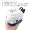 1-1/8 Inch Bilge Pump Plumbing Kit, 1100gph Electric 12v Automatic Boat Bilge Water Pump, 6 FT Hose, 2 Stainless Steel Clamps and Thru-Hull Fitting (Black with Auto Pump) view 3