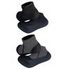 MYLEDI 2 Pairs Unisex Shorty Neoprene 3mm Wetsuit Socks for Snorkeling Swim Fins Scuba Diving Kayaking Surfing Beach Sports (Black+Grey, XXL) view 1