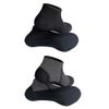 MYLEDI 2 Pairs Unisex Shorty Neoprene 3mm Wetsuit Socks for Snorkeling Swim Fins Scuba Diving Kayaking Surfing Beach Sports (Black+Grey, XXL) view 2