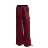 Akklian Women's Parachute Pants Fashion Y2k Cargo Pants Baggy Harajuku Casual Streetwear Cute Sweet Pants for Teen Girls 2024 view 2