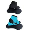 MYLEDI 2 Pairs Unisex Shorty Neoprene 3mm Wetsuit Socks for Snorkeling Swim Fins Scuba Diving Kayaking Surfing Beach Sports (Black+Blue, S) view 2