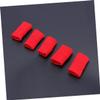 NOLITOY 5pcs Elastic Finger Cots Sports Finger Protectors and Breathable for Basketball and Volleyball Red view 3