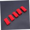 NOLITOY 5pcs Elastic Finger Cots Sports Finger Protectors and Breathable for Basketball and Volleyball Red view 4