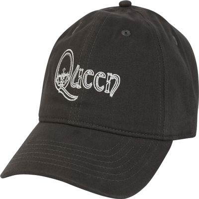 Queen Classic Crest Logo Baseball Cap Size One Size Charcoal