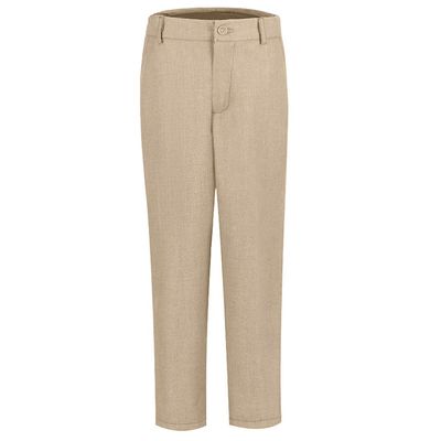 Plsily Boys Dress Pants Slim Fit Toddler Suits Pants for Boy Khaki Size 10