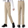 Plsily Boys Dress Pants Slim Fit Toddler Suits Pants for Boy Khaki Size 10 view 2