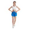 Celfaeree 3-4 Packs Girls Flowy Butterfly Shorts Athletic 2 in 1 Running Active Skirt Shorts, Workout Short for Kids Teens Black/Royal Blue/Pink/Hot Pink S view 4