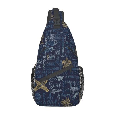 TKDYVAI Hawaii Crossbody Bag Beach Shoulder Bag Backpack Hawaiian Sling Bag Chest Casual Daypack Bag for Hawaii