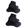 MYLEDI 2 Pairs Unisex Shorty Neoprene 3mm Wetsuit Socks for Snorkeling Swim Fins Scuba Diving Kayaking Surfing Beach Sports (Black+Black, XL) view 2