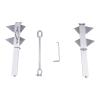 Galvanized Steel Boat Anchor, 13LBS Foldable Boat Slide Box Anchor, Silver Square Boat Sliding Cube Anchor, Heavy Duty Marine Grade Anchor for Pontoon, Fishing Boats, Sport Boats, Sailboats view 3