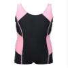 Sxiwei Kids Girls One Piece Athletic Surfing Bodysuit Sleeveless Beach Surfing Jumpsuit Bathing Suit Black&Pink 7-8 Years view 1