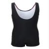 Sxiwei Kids Girls One Piece Athletic Surfing Bodysuit Sleeveless Beach Surfing Jumpsuit Bathing Suit Black&Pink 7-8 Years view 2