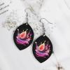 Fig Fruit Wooden Drop Earrings Teardrop Dangle Jewelry Fashion Pendant Earrings for Women view 3