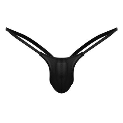 Aagomeyh Mens Lingerie Men's Lingerie O Ring Bugle Thongs Bulge Pouch Underwear Underwear Black