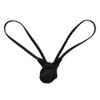 Aagomeyh Mens Lingerie Men's Lingerie O Ring Bugle Thongs Bulge Pouch Underwear Underwear Black view 4
