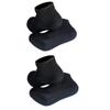 MYLEDI 2 Pairs Unisex Shorty Neoprene 3mm Wetsuit Socks for Snorkeling Swim Fins Scuba Diving Kayaking Surfing Beach Sports (Black+Black, M) view 1