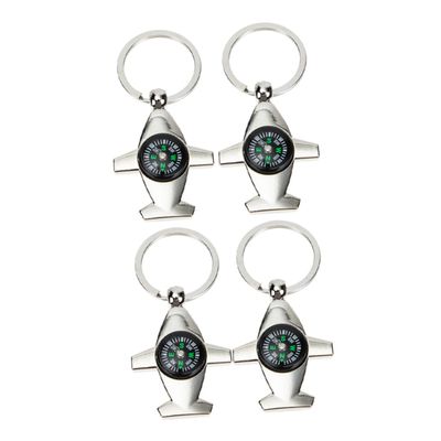 SUPVOX Mini Compass Keychain Metal Survival Compass for Hiking Compact Keyring Portable Design Outdoor Gear