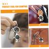 SUPVOX Mini Compass Keychain Metal Survival Compass for Hiking Compact Keyring Portable Design Outdoor Gear view 2
