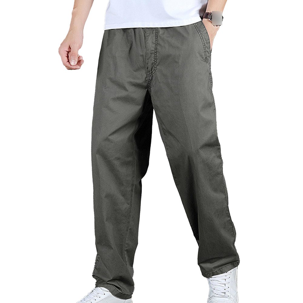 JEsilunmaMY Summer Casual Cargo Pants for Men Relaxed Fit Straight Joggers Trousers Lightweight Outdoor Hiking Lounge Pants (Army Green,X-Large)