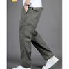 JEsilunmaMY Summer Casual Cargo Pants for Men Relaxed Fit Straight Joggers Trousers Lightweight Outdoor Hiking Lounge Pants (Army Green,X-Large) view 4