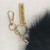 COSEARTUME Big Therian Fox Tail Cosplay Real Fur Wolf Tails Keychain Halloween Fox Costume Accessories for Kids Adult Black view 3
