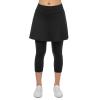 Xioker Women Athletic Skirts with Leggings,Skirted Leggings Skorts with Pockets(Black 3XL) view 3